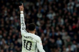 姆巴佩解锁个人欧冠70球，也成为欧冠首位单赛季客场进球上双球员