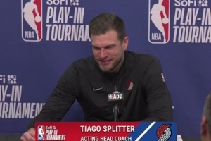 【完整版】斯普利特：进季后赛是巨大成就 阿夫迪亚打得并不完美