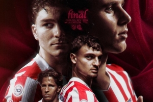 马竞发布国王杯决赛海报，阿尔瓦雷斯、朱利亚诺·西蒙尼出镜