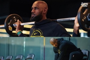 专心备战！湖人官方晒球队训练照 詹姆斯斯玛特八村塁领衔