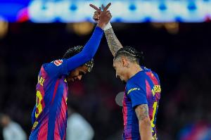 阿斯算分：若皇萨下3轮拿分相同 那巴萨赢国家德比就锁定西甲冠军