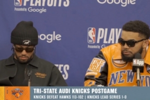 【完整版】布伦森&唐斯：我们必须保持冠军级别的比赛强度