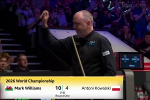 马克·威廉姆斯：我已决定永远不退役，看奥沙利文和希金斯谁先退