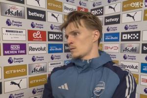 厄德高：遗憾没赢球，下半场我们更有机会 依然相信能夺冠