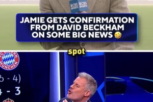 笑场！卡拉格直播连线时问小贝“内维尔不会成为迈阿密新帅吧？”