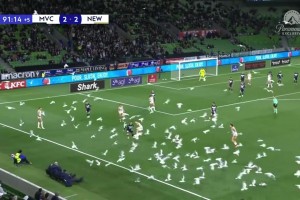 奇景！澳超大群海鸥惊现场内，阿什利杨：我拒绝在这球场踢球